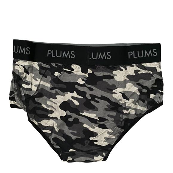 Plums Camouflage Hipster Underwear Briefs Size Medium - Picture 2 of 4
